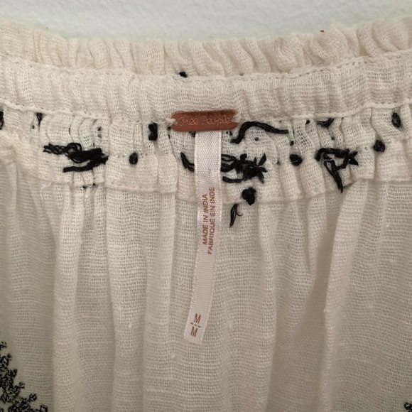 Free People All I Need Embroidered Top in Ivory - Picture 5 of 8